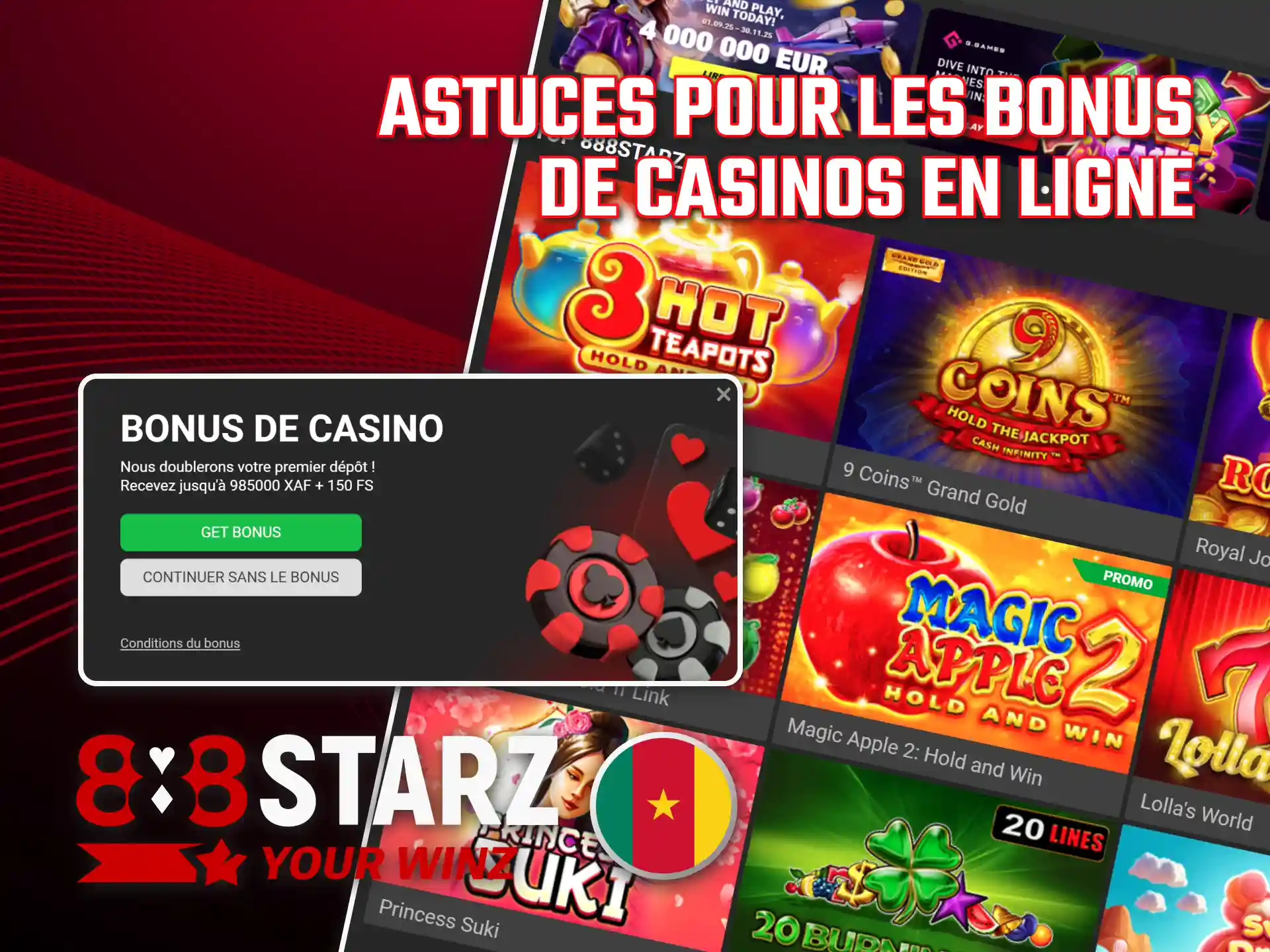 Découvrez les conseils pour utiliser les bonus casino 888starz efficacement.