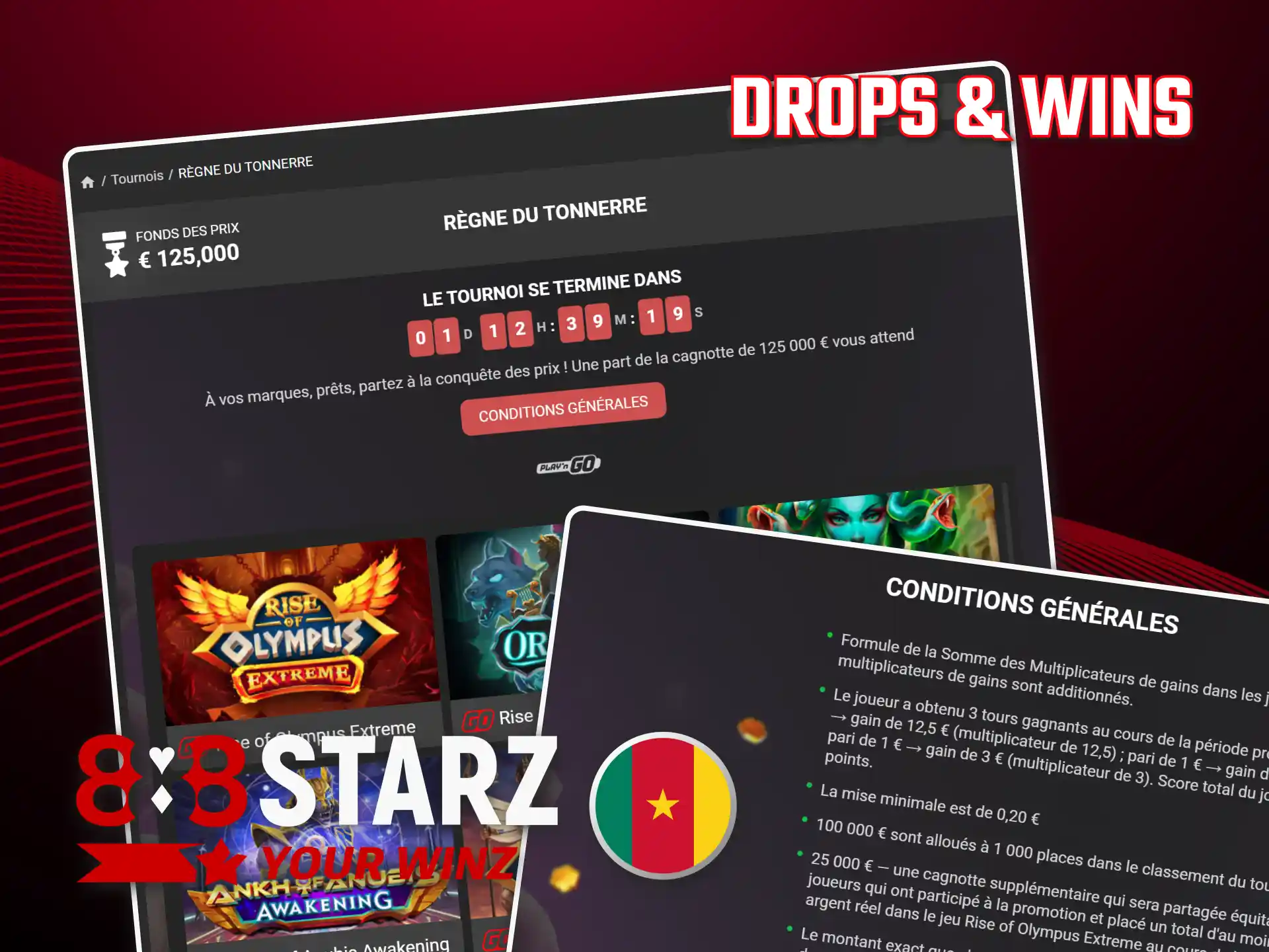 Pariez pour le jackpot du casino 888starz Drops & Wins.