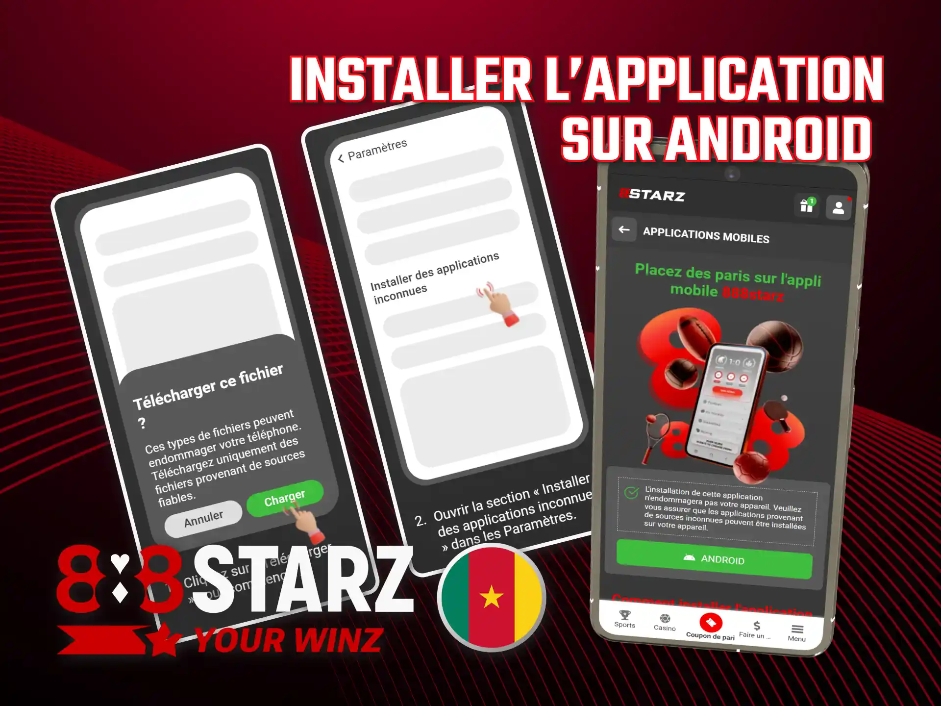 Installez 888starz Cameroun APK depuis le site officiel Android jouez.