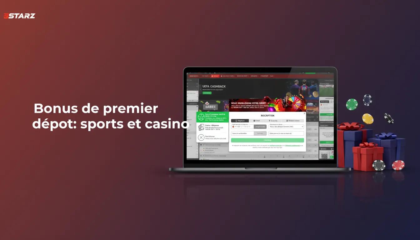 Bonus premier dépôt sports & casino: Sports 100% jusqu’à 65 500 XAF; Casino jusqu’à 985 000 XAF + 150 tours gratuits