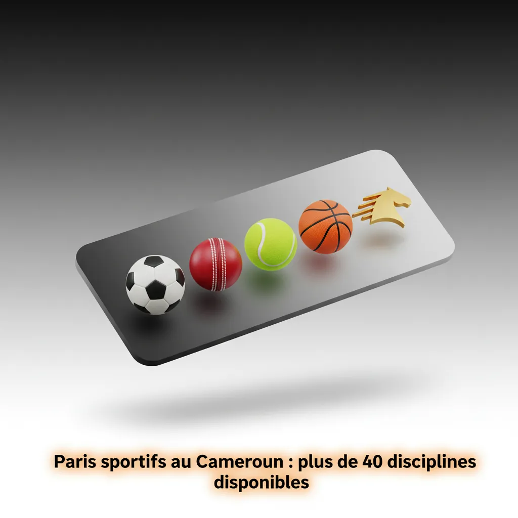 Paris sportifs au Cameroun: 40+ disciplines, pré-match et live; marchés handicap, buteurs, totaux, sets, périodes.