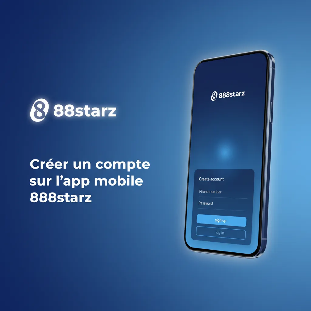 Écran d’inscription 888starz: téléphone/e-mail, mot de passe, devise XAF, code promo, confirmation par SMS/e-mail.