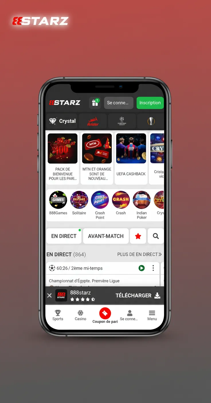 L’app 888starz: interface mobile-first simple et rapide, recherche par geste, accès aux matchs, jeux de casino et paiements